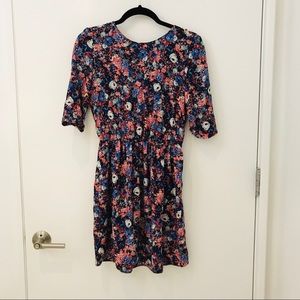 Zara Trafaluc Floral Mini Dress, Sz S
